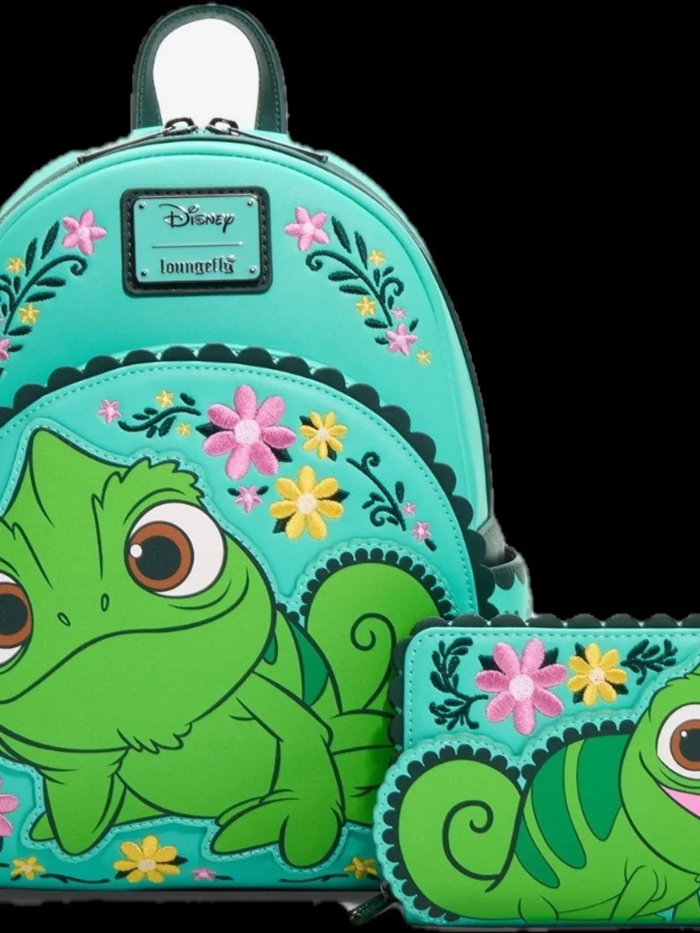 Disney Loungefly Pascal  Backpack and Wallet Set